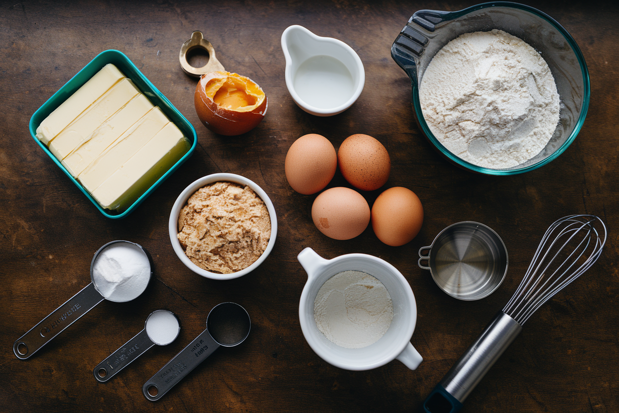 Ingredients for dense cookies