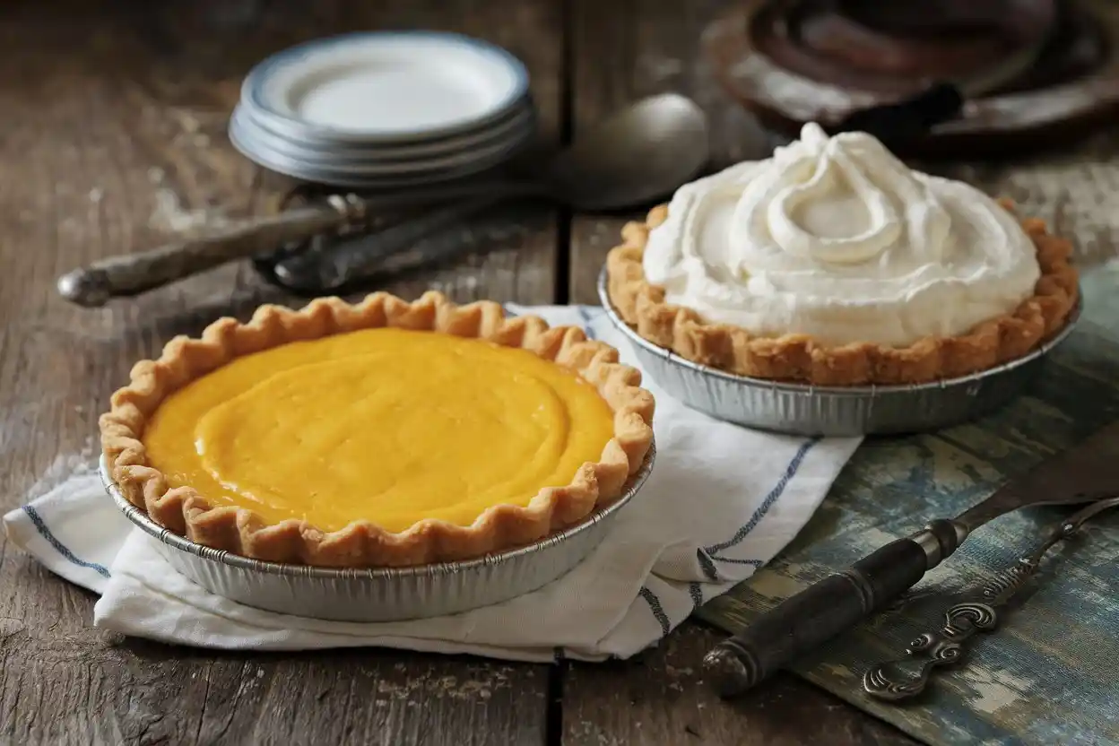 Custard pie vs. cream pie comparison