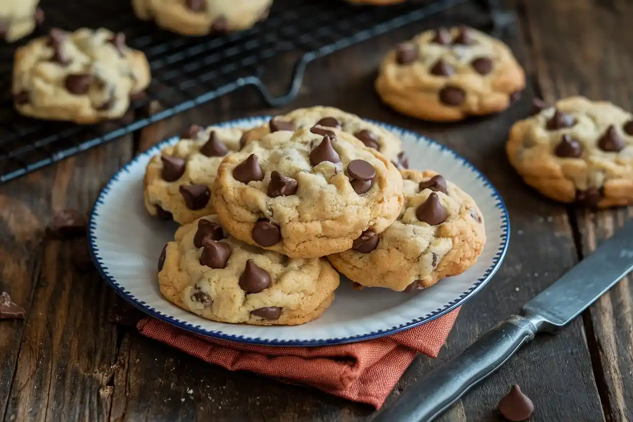 Chewy cookies made with bread flour