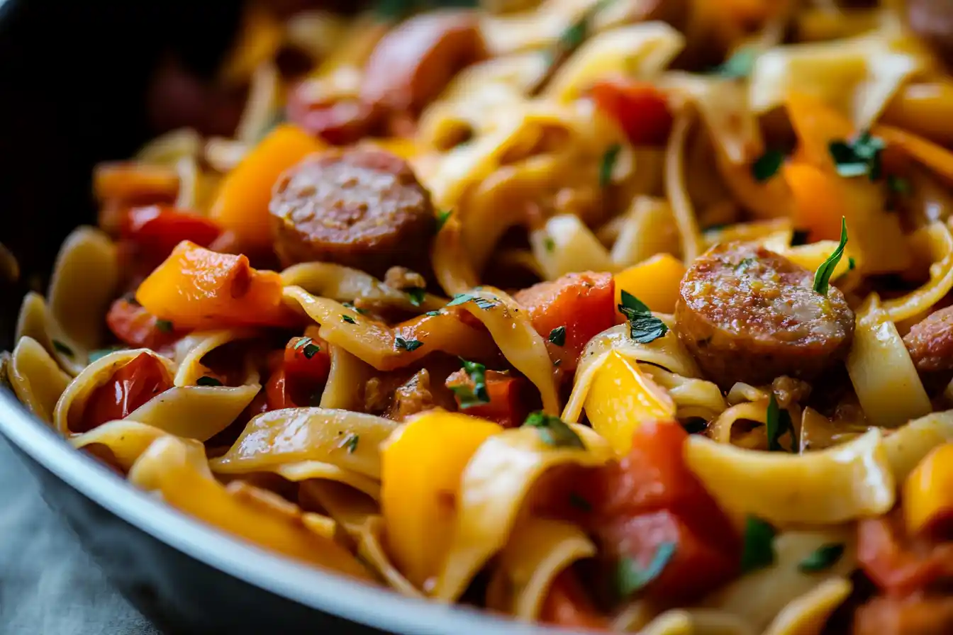 Cooking Italian Drunken Noodles