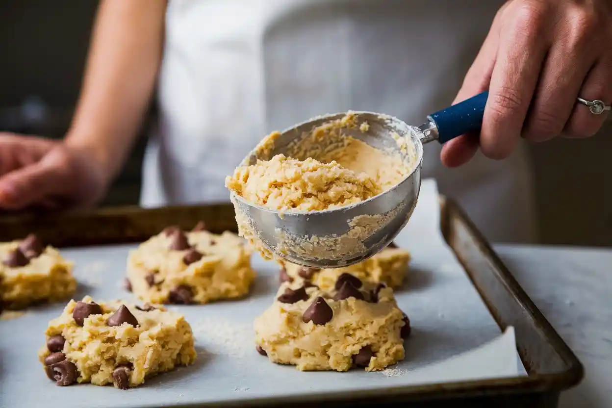 Cookie dough made with bread flour