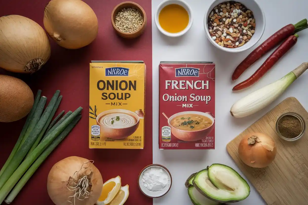 Difference between onion soup mix and French onion soup mix