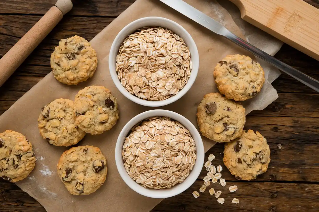 Quick oats vs. rolled oats in cookies