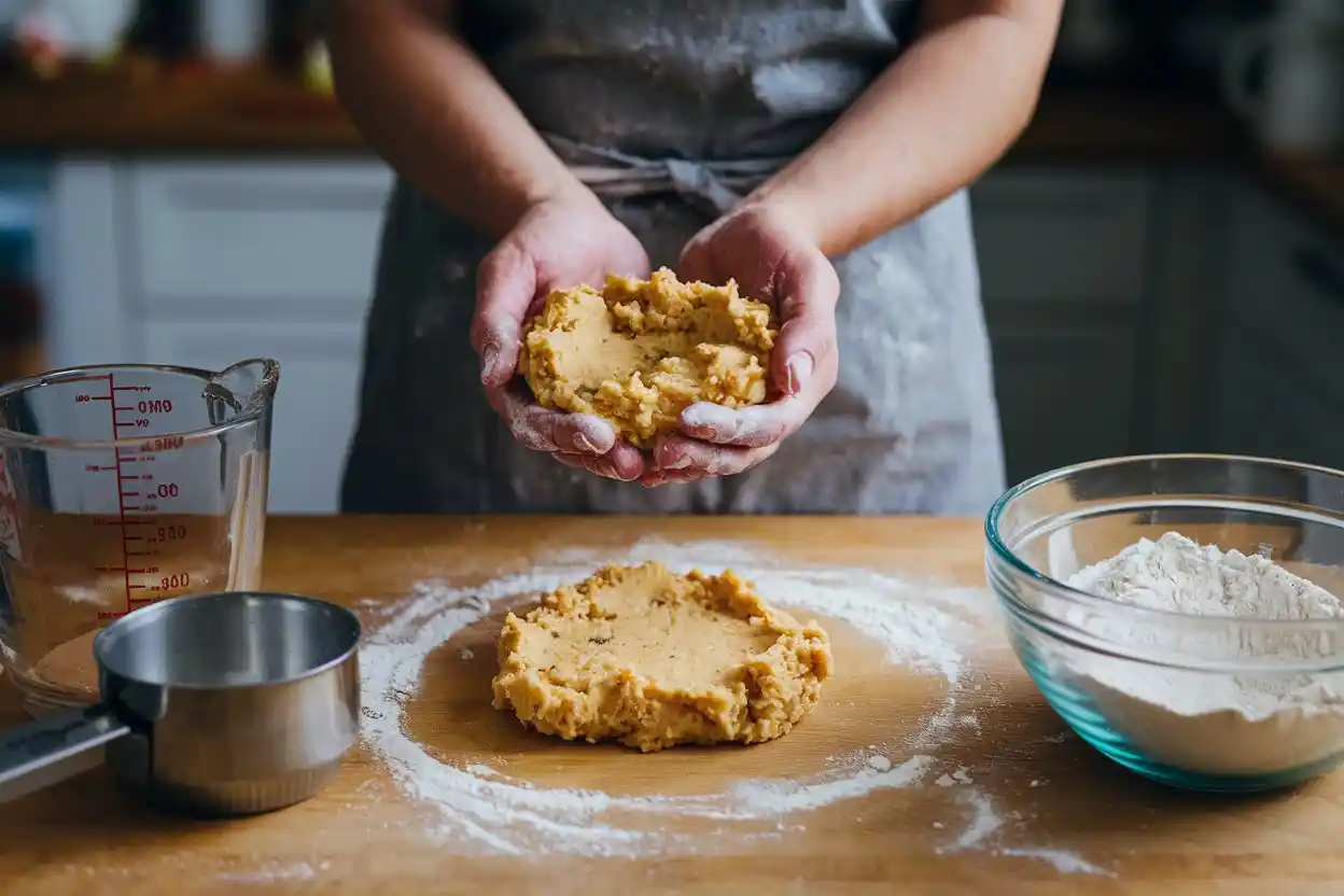 Adjusting cookie dough with bread flour