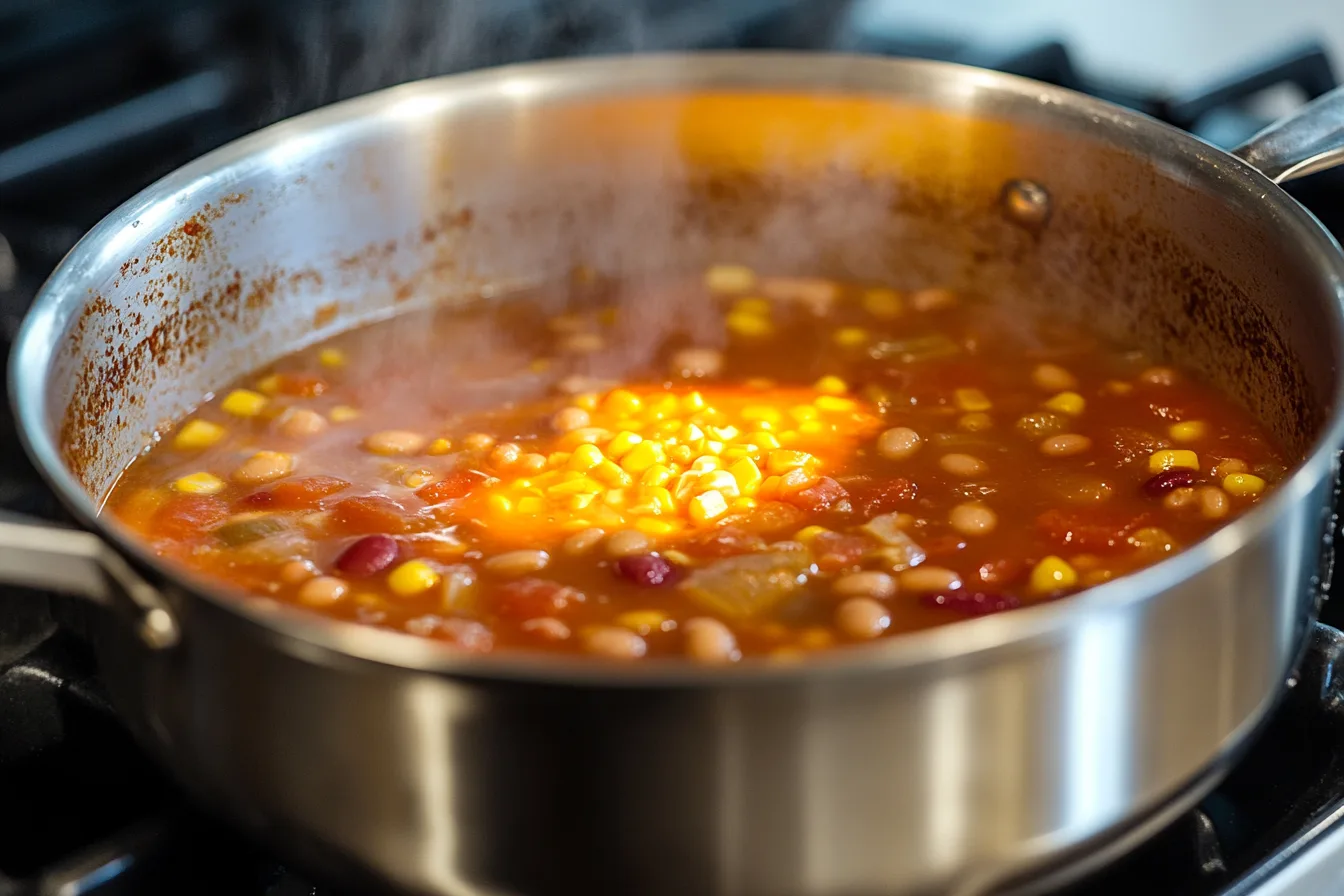 Cooking Kraft Taco Soup