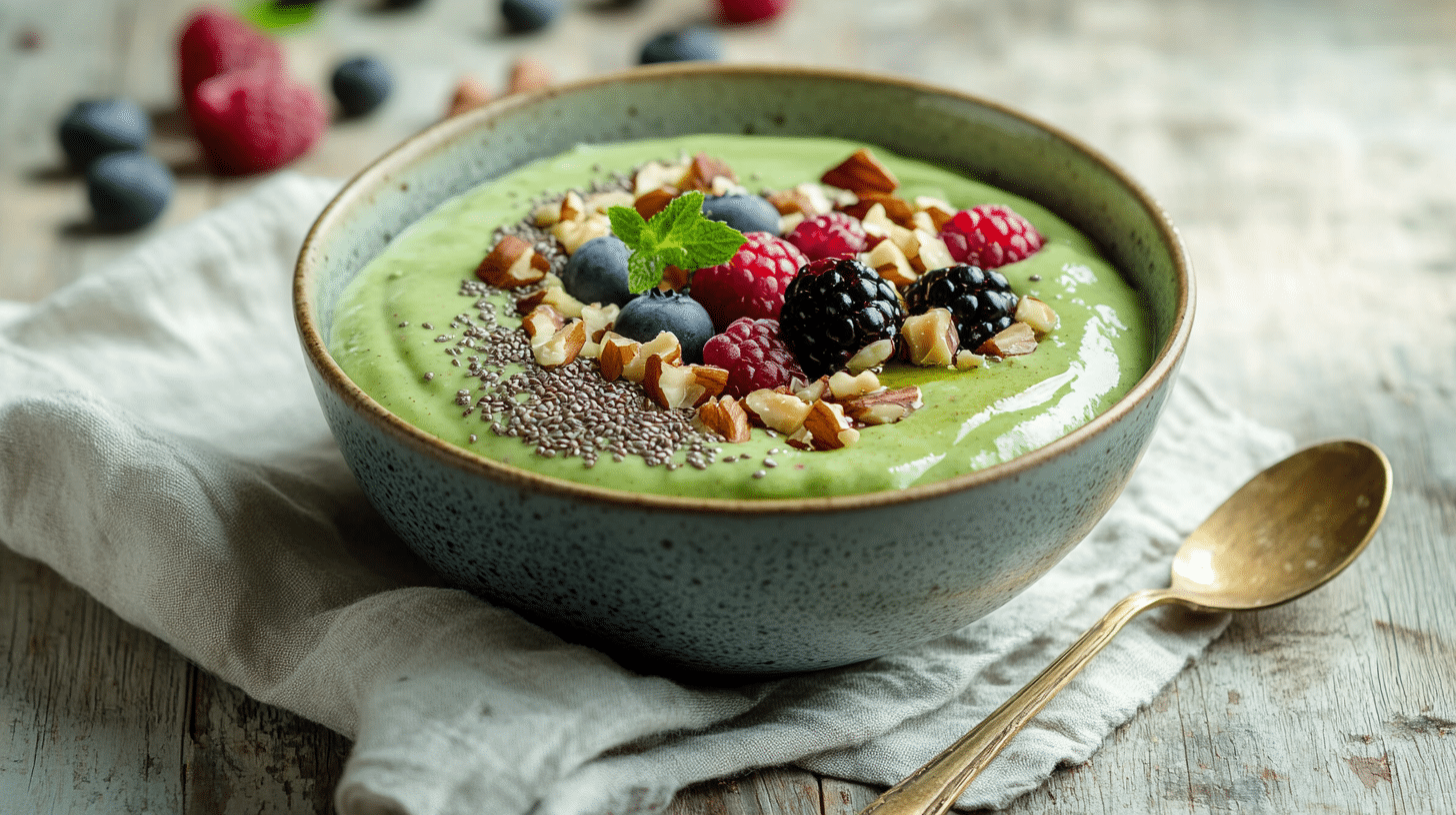 Avocado-berry breakfast bowl for natural Zepbound recipes for weight loss