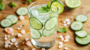 pink salt diet recipe cucumber mint detox drink